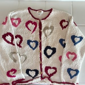 Talbots heart sweater
